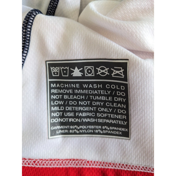 SOAS Womens Size Large Running Tri Tank White Racerback Cycling Pockets - Picture 14 of 14